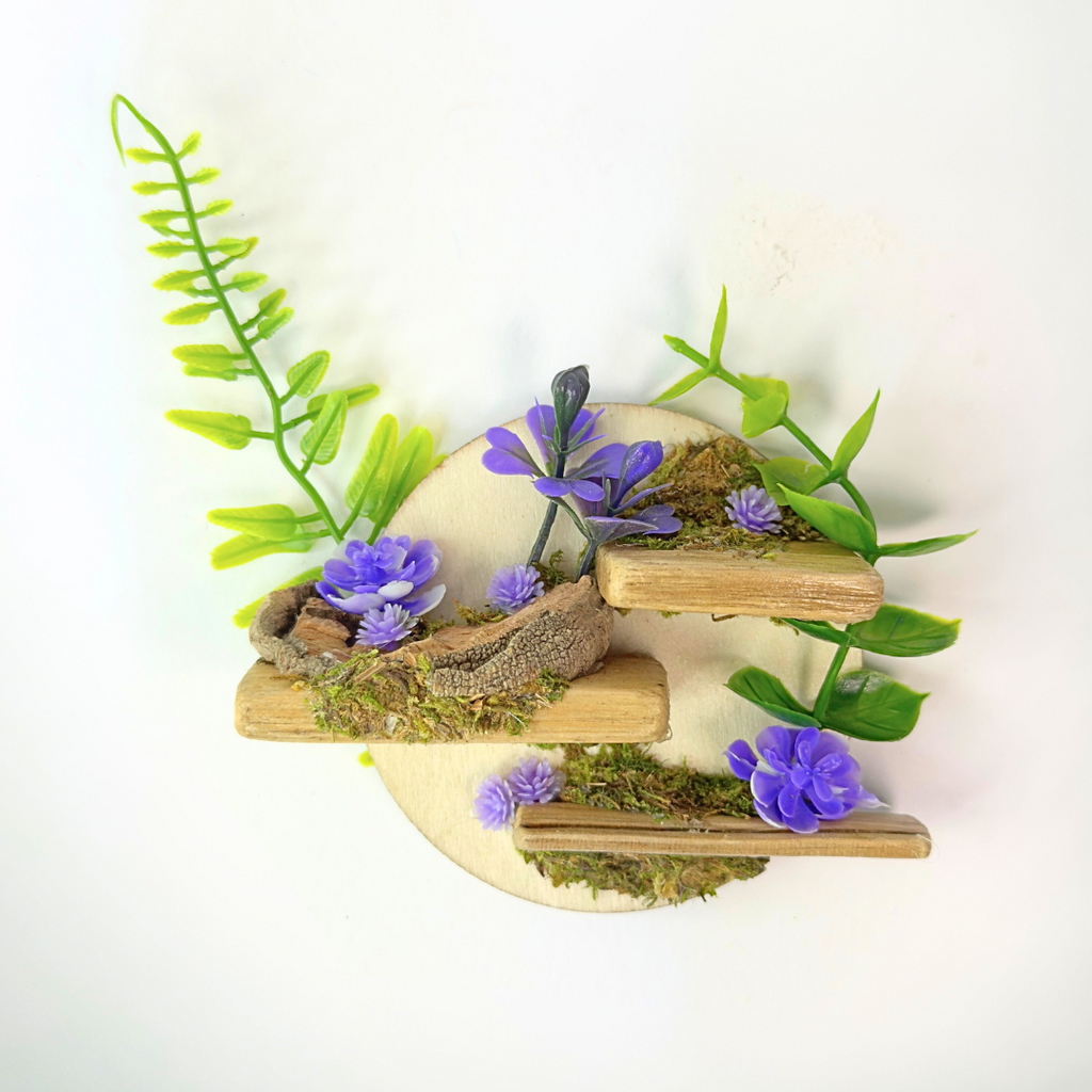 Petal Perch – Perfect Jumping Spider Platform/Ledge for Climbing & Webbing