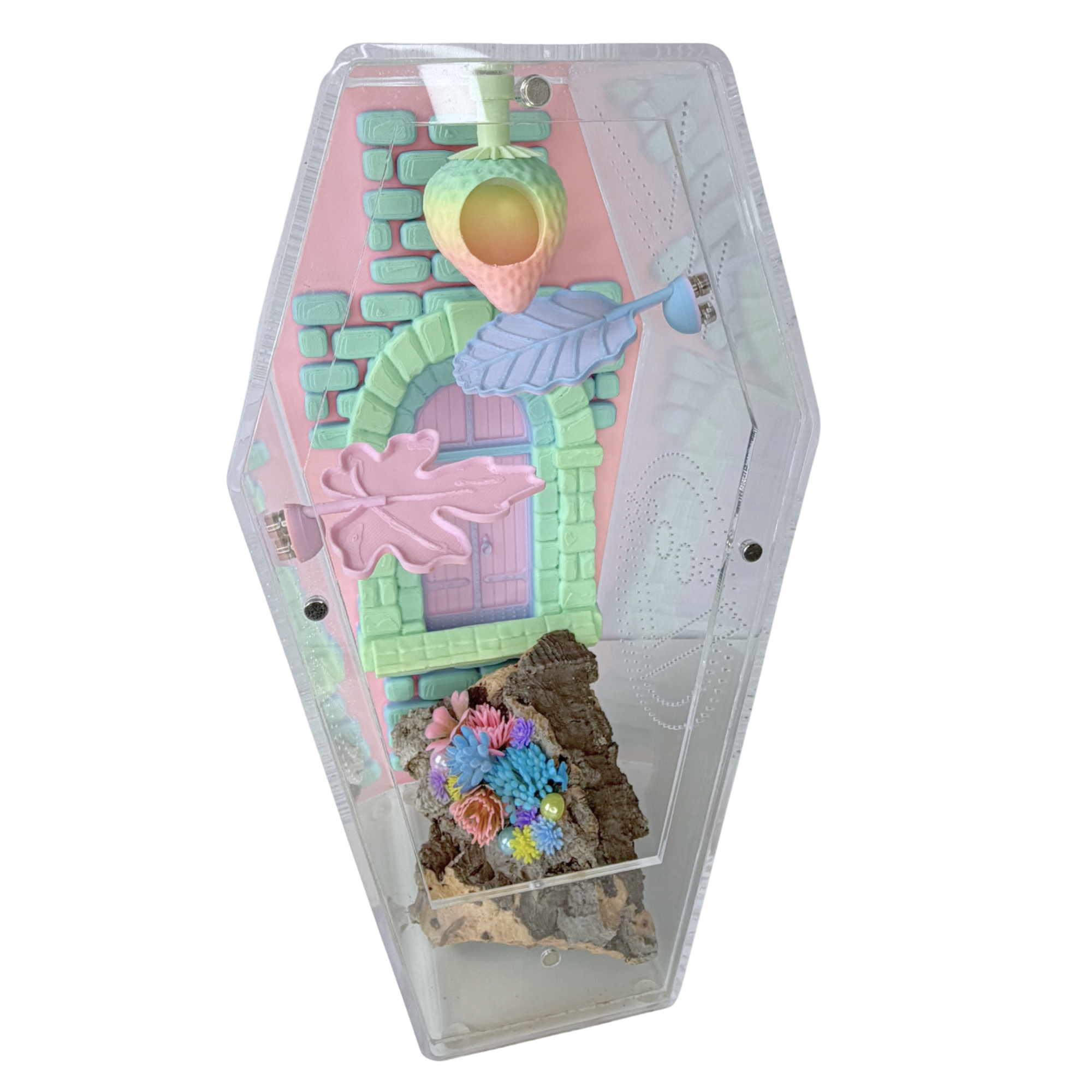 Candyfloss Cottage – Pastel Spider Enclosure Decor Set