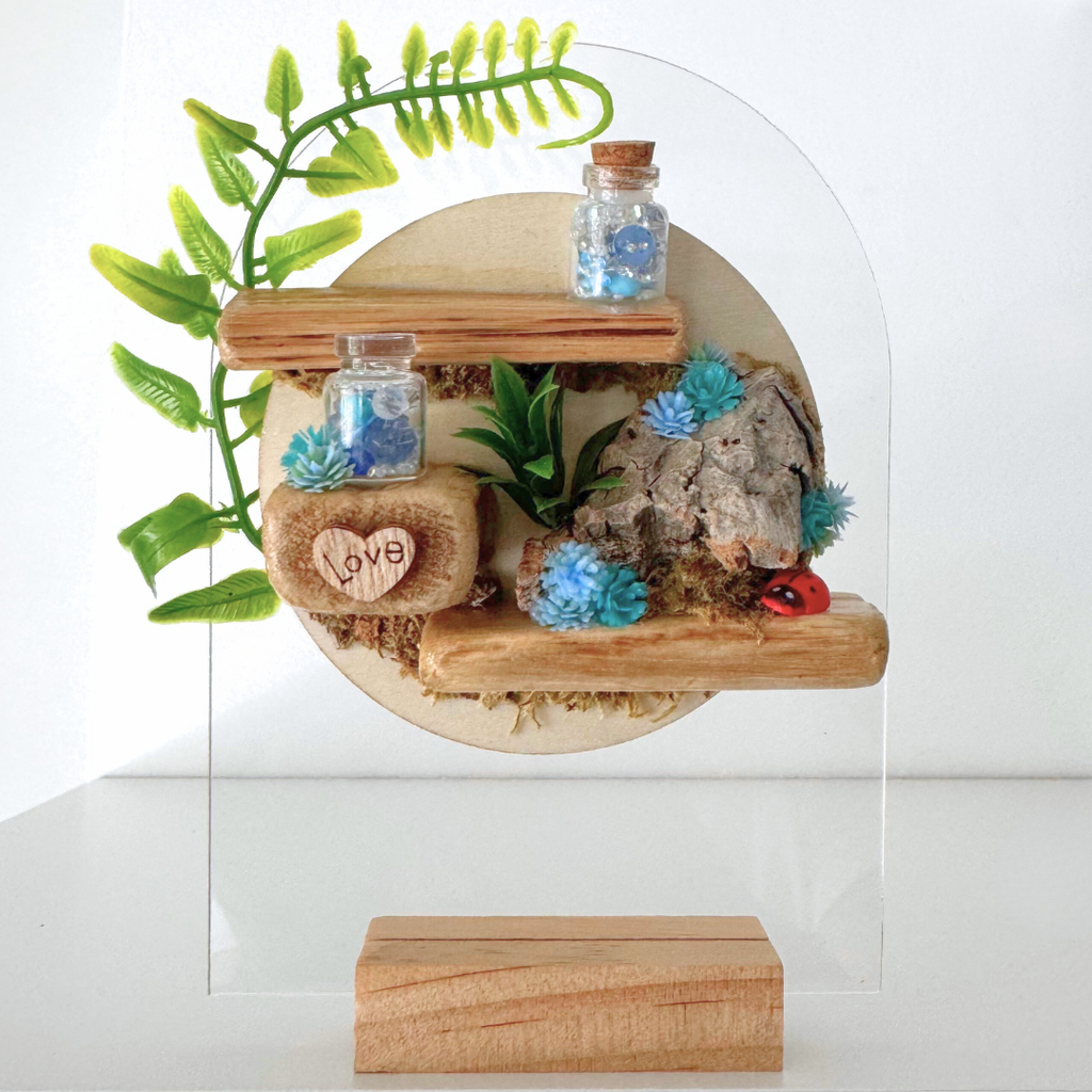 Enchanted Woodland Décor Pack Blue - Jumping Spider Setup
