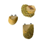 3 x Curved Ledges with moss