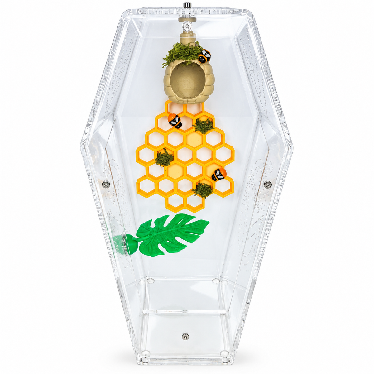 🐝 Bumblebee Enrichment Decor Set – Magnetic 3D Printed Habitat Decor