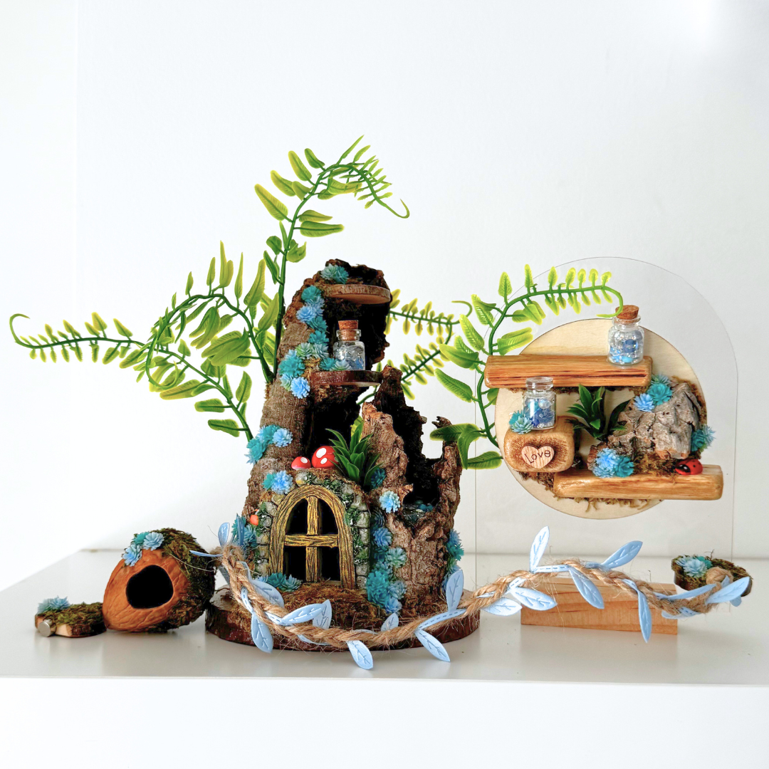 Enchanted Woodland Décor Pack Blue - Jumping Spider Setup