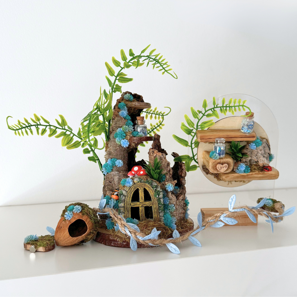 Enchanted Woodland Décor Pack Blue - Jumping Spider Setup