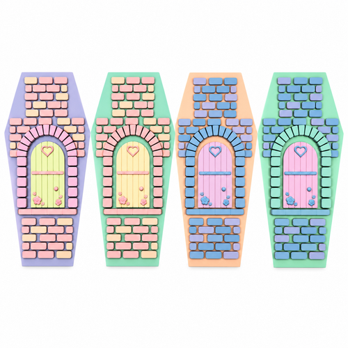 Candyfloss Cottage – Pastel Spider Enclosure Decor Set