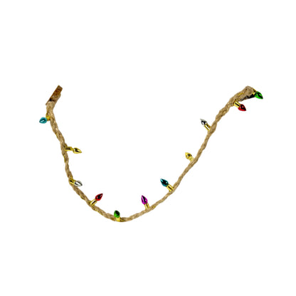Christmas Fairy Light Rope Bridge - Decor for Jumping Spider Enclosures