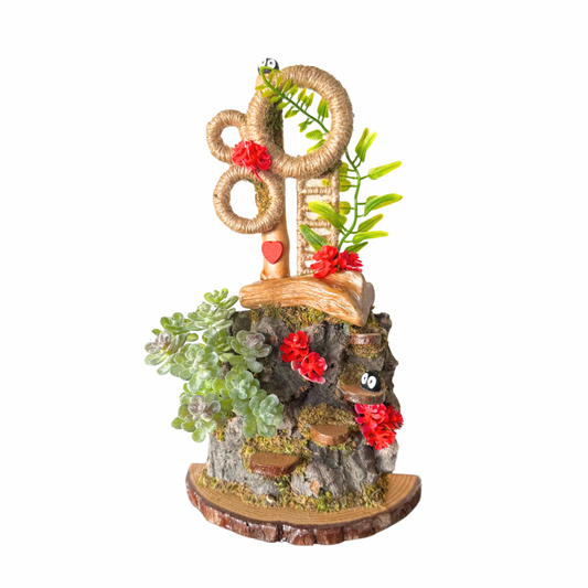 Medium Spider Island - Triple Hoop Ladder & Sprites - Jumping Spider Setup Decor