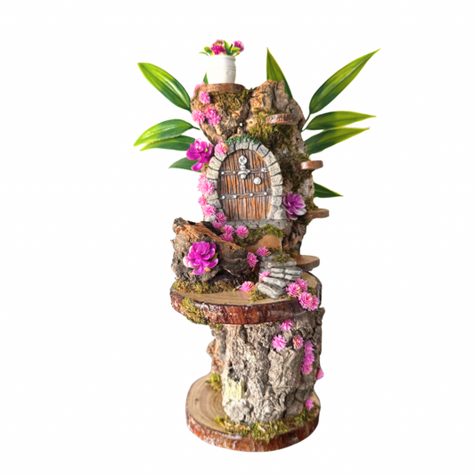 Large Spider Island - Magical Fairy Door  - Jumping Spider Setup Decor