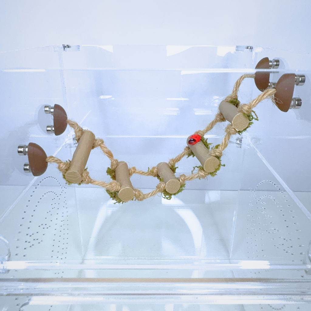 Woodland Rope Bridge – Natural Enrichment Climbing Accessory