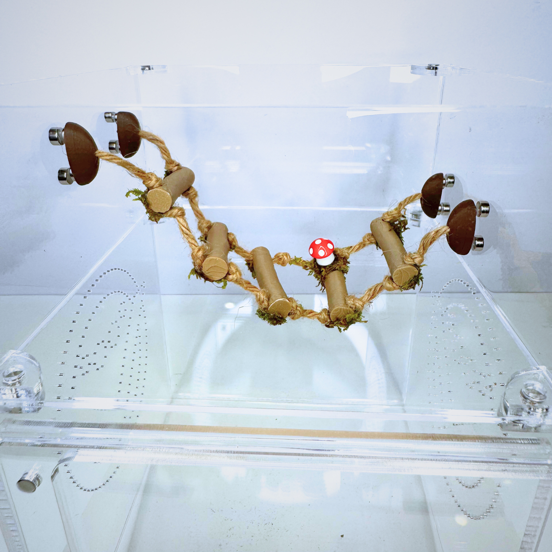 Woodland Rope Bridge – Natural Enrichment Climbing Accessory