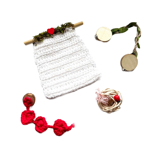 Crochet Tapestry Decor Kit for Older Spiders - Jumping Spider Setup - Opus Vita