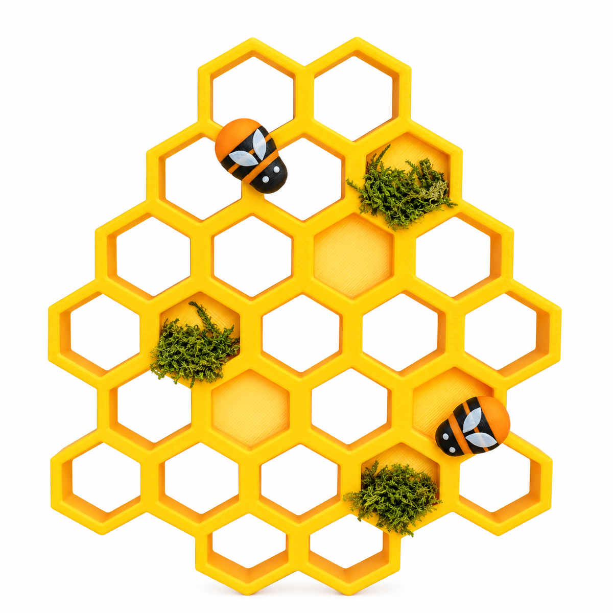 🐝 Bumblebee Enrichment Decor Set – Magnetic 3D Printed Habitat Decor