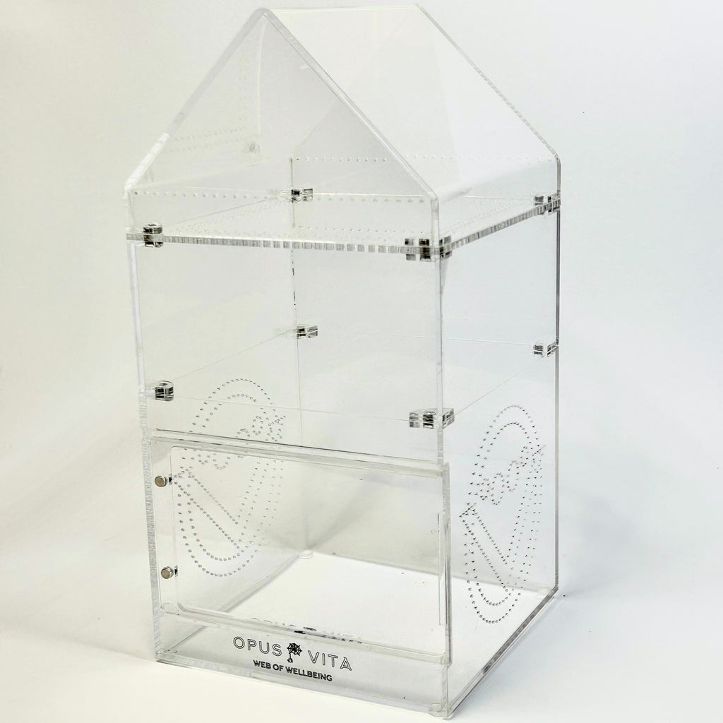 Jumping Spider Enclosure - Domus - 4 in 1 - Premium Arboreal Habitat - Opus Vita