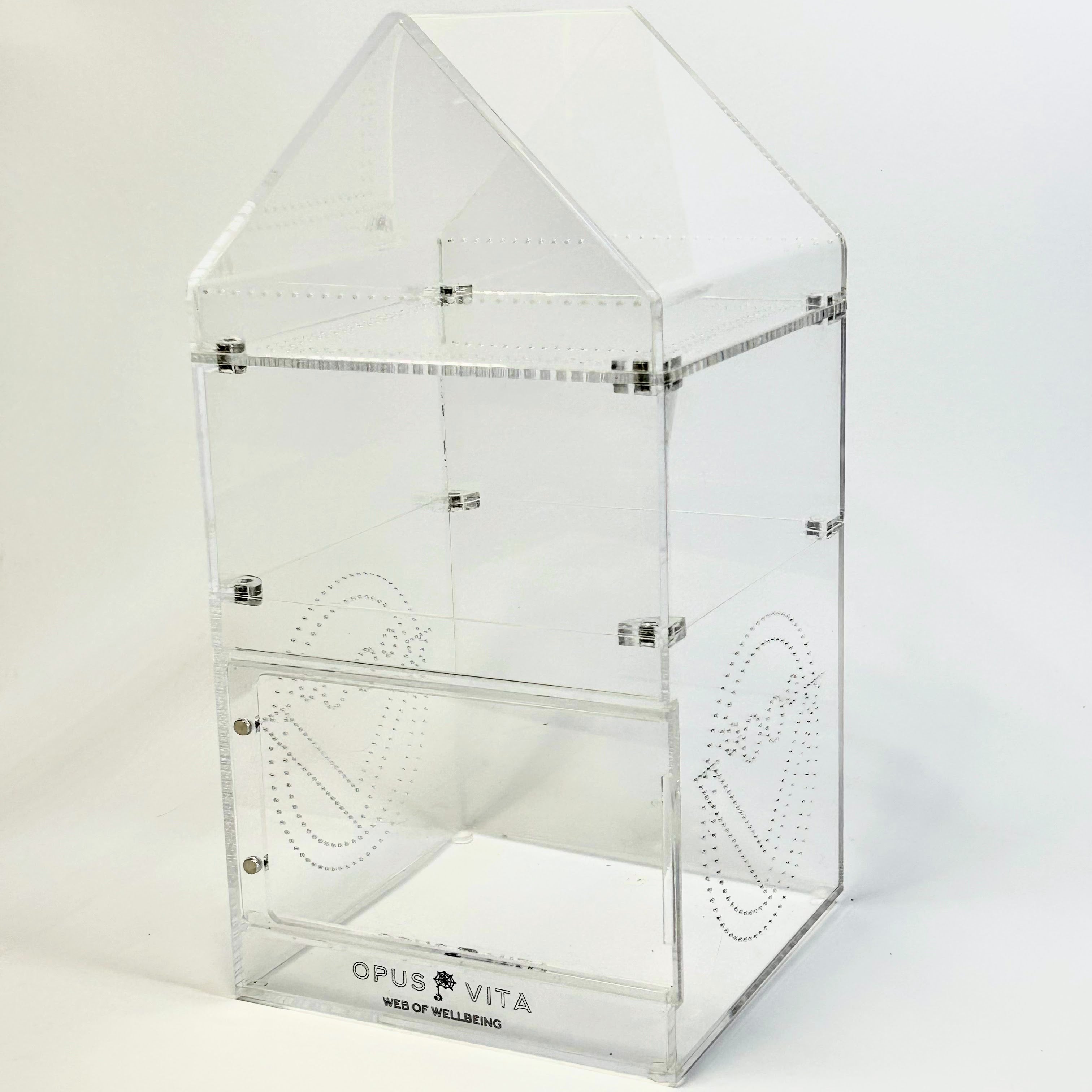 Jumping Spider Enclosure - Domus - 4 in 1 - Premium Arboreal Habitat - Opus Vita