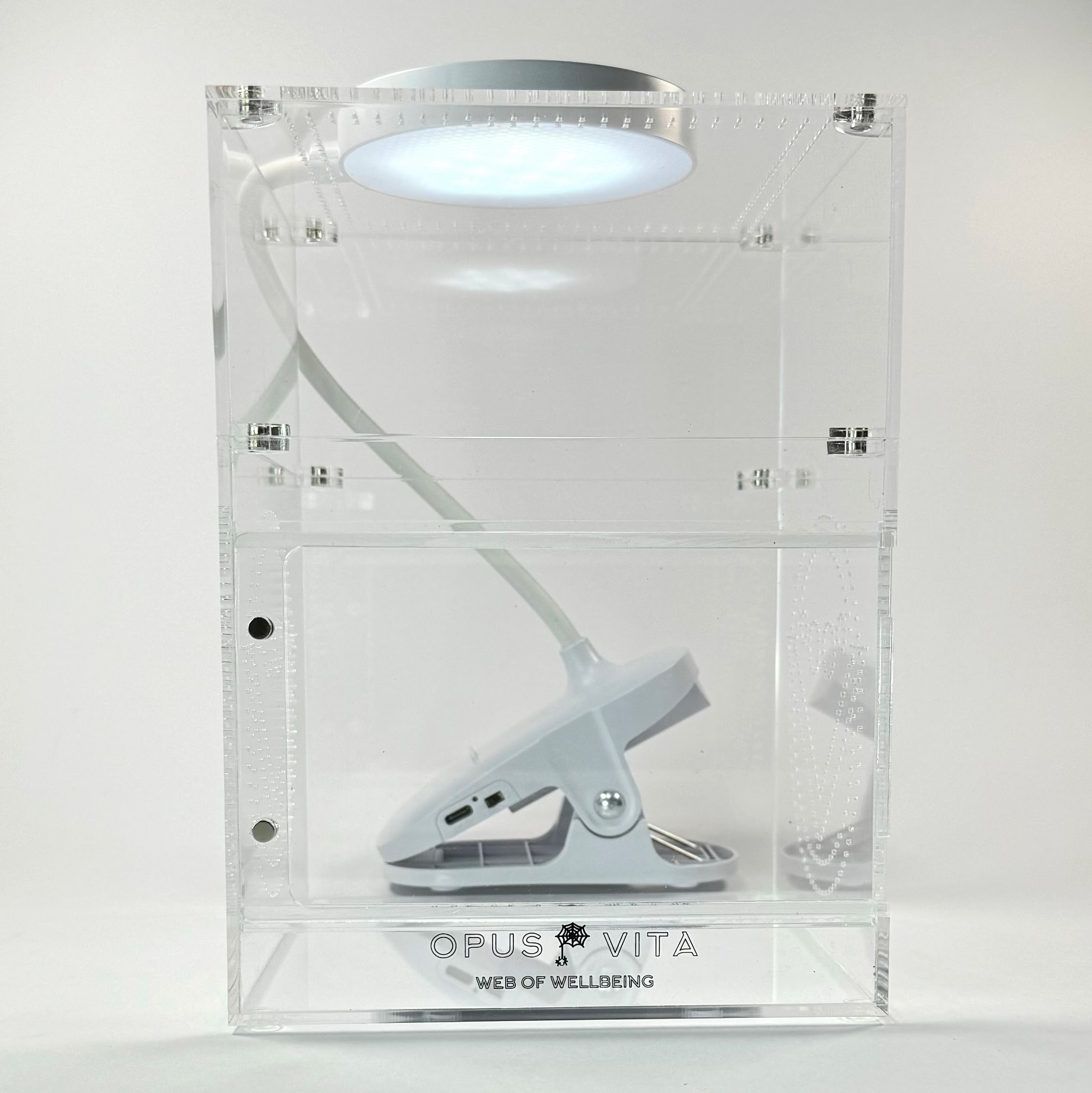 Led Rechargeable Dimmable Flexible Lamp Light for Enclosure - Jumping Spider Setup - Opus Vita