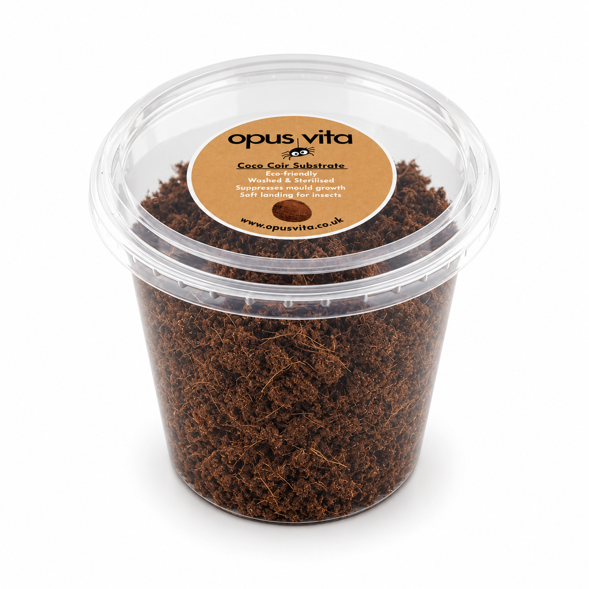 Coco Coir Substrate - For Jumping Spider Enclosures - 200g - Ready to Use
