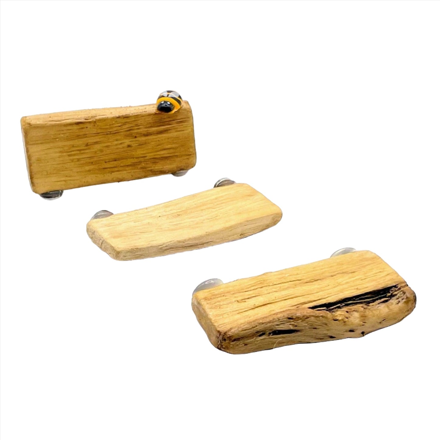 Triple Driftwood Ledge Pack with Mini Decor - for Jumping Spiders - Opus Vita