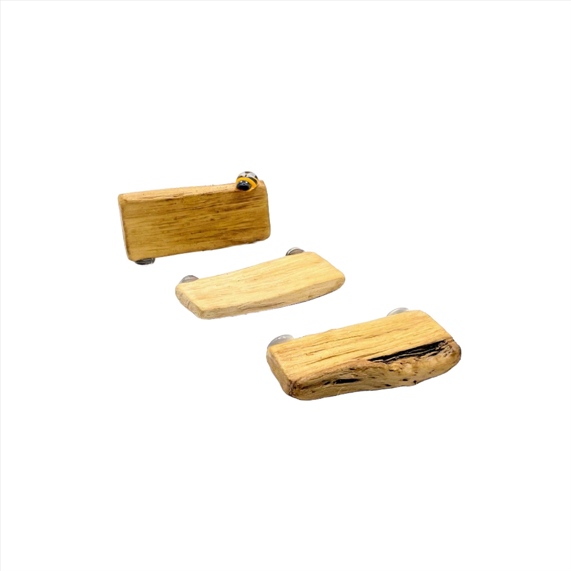 Triple Driftwood Ledge Pack with Mini Decor - for Jumping Spiders - Opus Vita