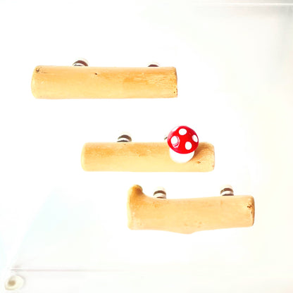 Triple Driftwood Log Set with Mini Decor - Jumping Spider Setup - Opus Vita