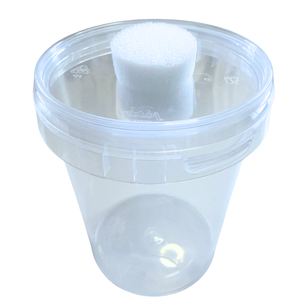Foam Vented Culture Tubs - 520ml Plastic Tamper Evident - Clear Tub - Food Safe - Leak Proof - Reusable