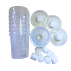 Foam Vented Culture Tubs - 520ml Plastic Tamper Evident - Clear Tub - Food Safe - Leak Proof - Reusable